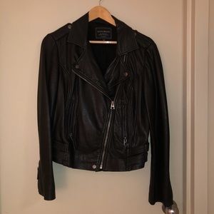 Lucky Brand Leather Moto Jacket
